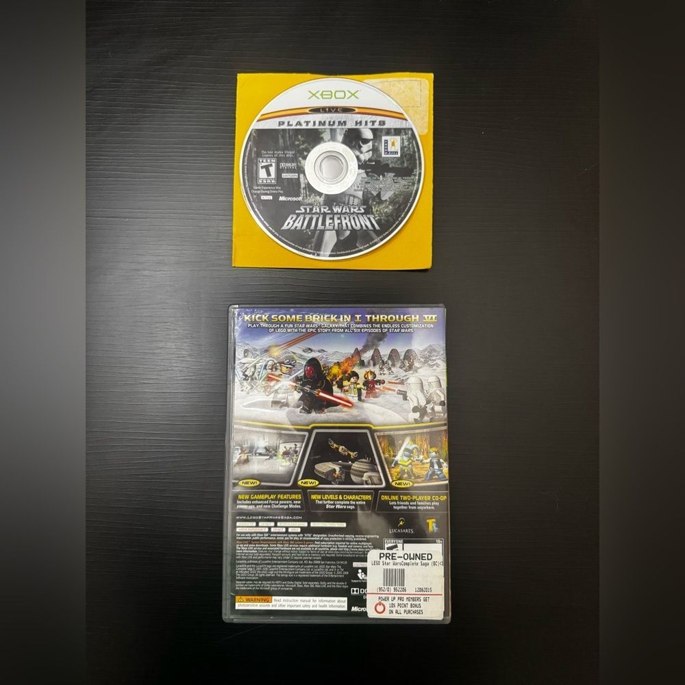 LEGO Star Wars Complete Saga Xbox 360 & Star Wars Battlefront for Xbox - Picture 2 of 7